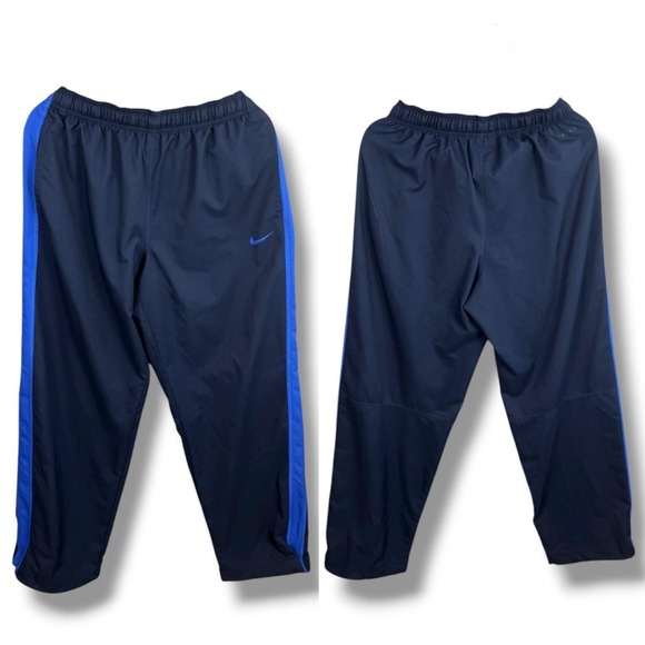 Nike Dri-FIT Tracksuit Mens Large Navy Blue Warm Up Jacket Pants Set 404107-451 - Picture 5 of 12